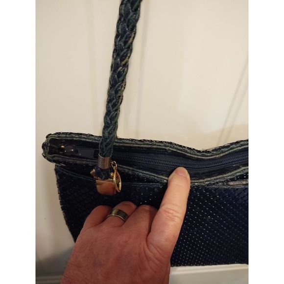Unbranded Blue Sequin Hand Bag - Picture 7 of 11